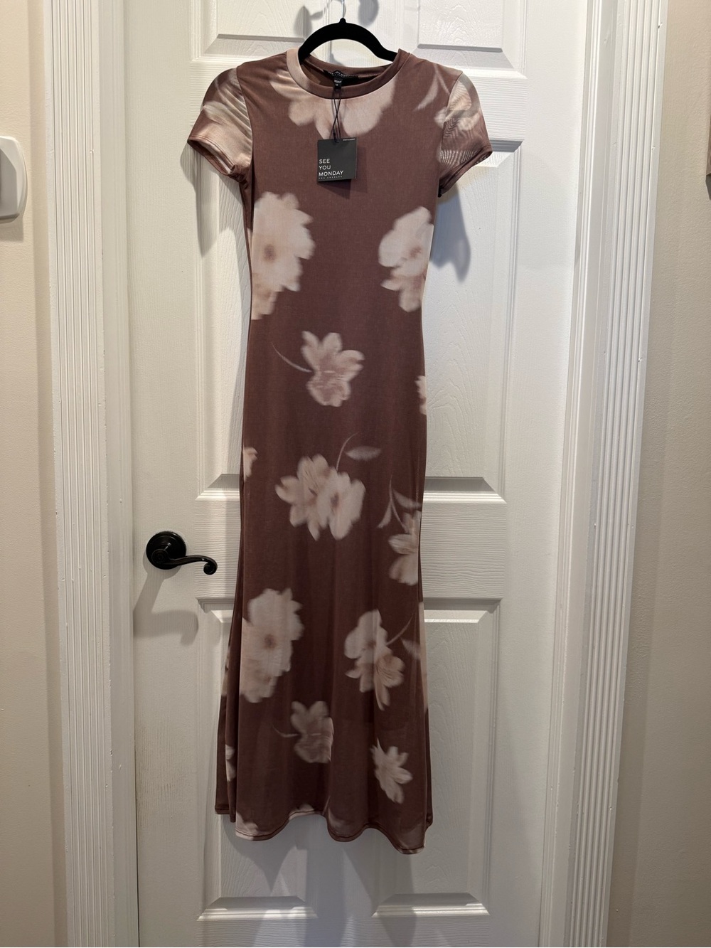 Floral Maxi Dress in brown